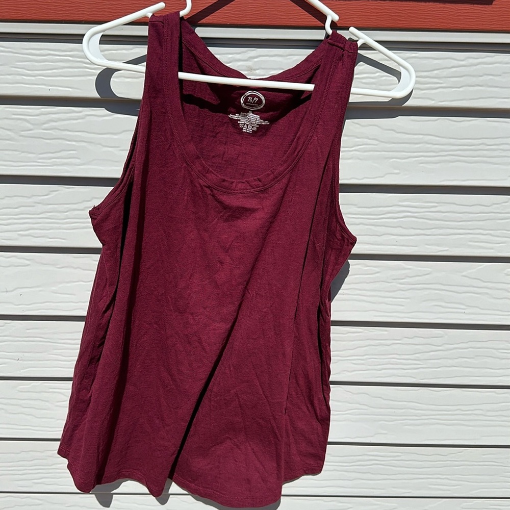 Maurices XL Maroon Tank Top